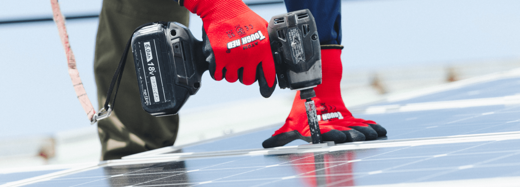 太陽光工事の様子